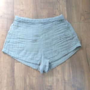 FREE PEOPLE HIGH WAIST GREEN SHORT WOMANS SP
